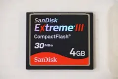 【中古】SanDisk Extreme III CompactFlash 4GB