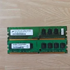 DDR2　1GB　PCメモリ