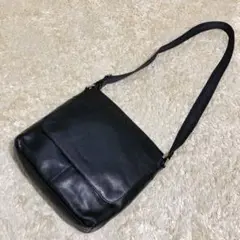 コーチ ショルダーバッグ ブラック レザー チャールズ スムース