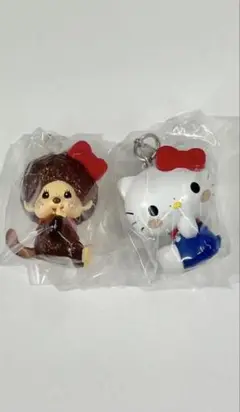 モンチッチ×ハローキティ めじるしアクセサリー モンチッチ ハローキティ