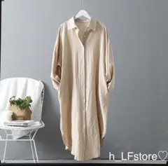 ワンピース レディース シャツ ロングシャツ