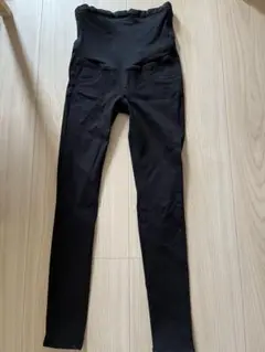 マタニティ　スキニーパンツ ブラック