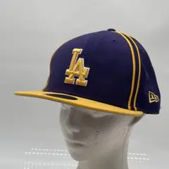 KO2850□ニューエラ キャップ 59FIFTY ドジャース パープル