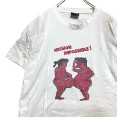 BJEZ エロ Tシャツ 古着 白 男女 ヌード メッセージ 海外 ネタ