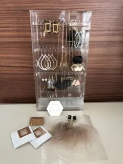 ピアス&ネックレスまとめ売り無印アクリルケース付き