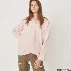 【2022 AW】softハードcollarカットソー ベビーピンク フリー
