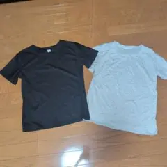 レディースМ　半袖Tシャツ 黒 グレー 2枚セット