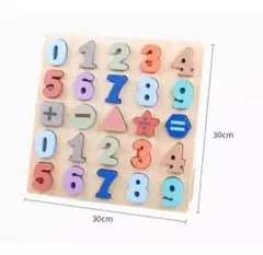 新品　数字　木製パズル　木のパズル　知育玩具　型はめ　おもちゃ　ベビー　キッズ