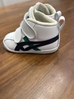 ASICS ベビーシューズ ホワイト/ネイビー
