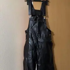 OPEN THE DOOR レザーオーバーオール メンズ