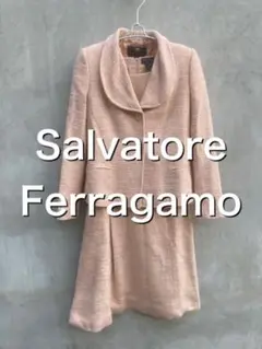 希少 salvatore ferragamo ツイードセットアップ