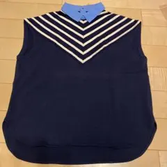 ★新品・未使用★otoaa オトアー　トップス　カットソー　紺