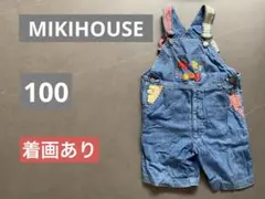 ミキハウス　/ ギンガムチェックオーバーオール　サロペット