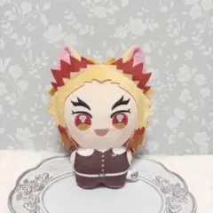 鬼滅の刃 ぽにすてっぷ ぬいぐるみ ねこ耳カチューシャ 煉獄杏寿郎
