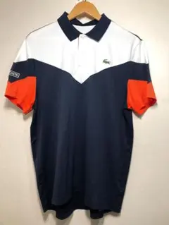 608080 LACOSTE SPORT 半袖 ポロシャツ L ホワイト