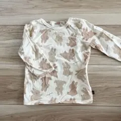 futafuta うさぎ柄 長袖Tシャツ 80cm