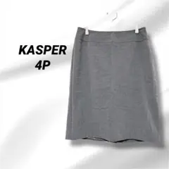 KASPER グレー タイトスカート PETITE 4P
