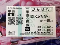 トウカイファクター　馬券　現地