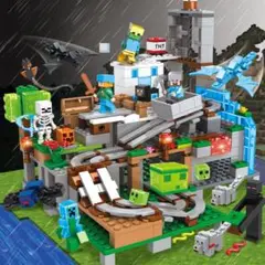 【新品未開封】マイクラ　レゴ　ブロック　山の洞窟　大量