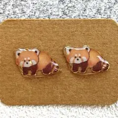 レッサーパンダちゃんドライフラワーレジンアクセサリー　　レッサーパンダ 2025年最新】レッサーパンダレジンアクセサリーの人気アイテム