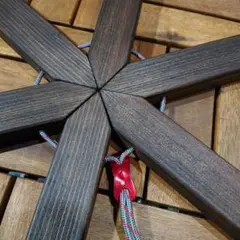 ストーブコースター 杉 360 ( ヴィンテージ風 )1/1スノー