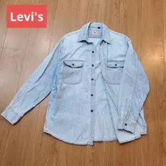Levi's　メンズデニムシャツ　長袖　ライトブルー　M