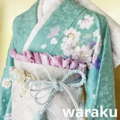 ◆特選友禅■金通し■瑞祥四季花熨斗紋■鮮やか■金駒刺繍■金彩加工■フルセット
