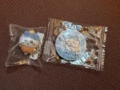 新品未使用　ハチワレ　くら寿司　マスコット　ストラップ　バッチ　バッヂ　セット