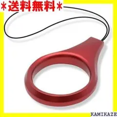 ☆ エレコム スマートフォン用ストラップ フィンガーストラップ レッド