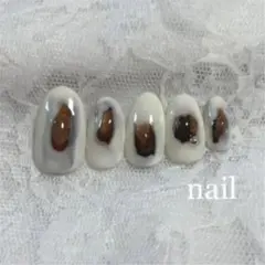 ネイルチップ ニュアンスネイル 韓国 サイズ変更込み