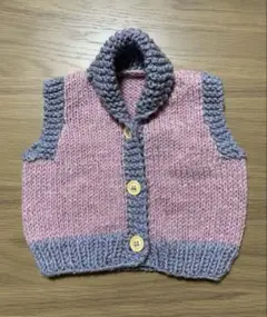 ニット　ベスト　90センチ　ハンドメイド