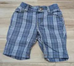 ③チェック柄ハーフパンツ　Ｈ＆Ｍ　80cm