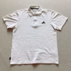 adidas CLIMLITE ホワイトポロシャツ