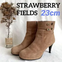 美品!STRAWBERRY FIELDS サイドゴアショートブーツ本革スエード