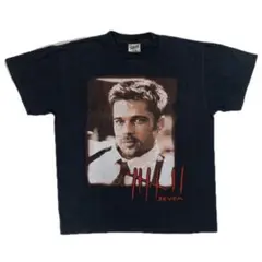 12430 セブン 映画 ブラッド・ピット プリントTシャツ 両面 L
