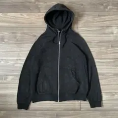 00s OLD UNIQLO zip-up fade hoodie L パーカー