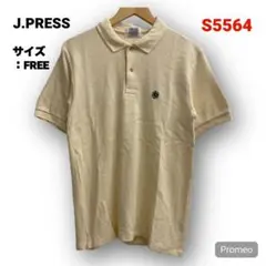 【即購入OK】J.PRESS 半袖ポロシャツ サイズFREE イエロー