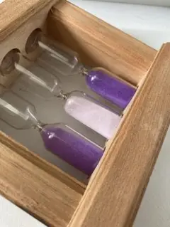 紫色の砂時計　1分3分5分
