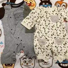 ロンパース2枚冬用60〜70cm