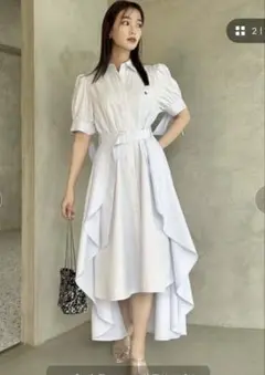 dazzlin 【POLO BCS コラボ】ヘムレイヤードシャツワンピース