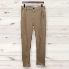 D0313 イッカ カジュアルパンツ ズボン (M) ベージュ 無地
