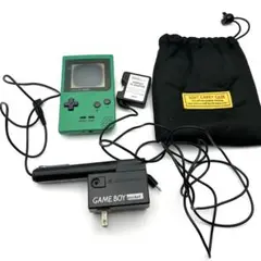 ゲームボーイポケット 初期型 ジャンク 液晶焼け バッテリーパック 緑