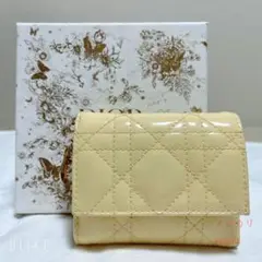 Dior 三つ折 財布 LADY DIOR ロータスウォレット 箱付き