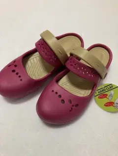 新品★ピンク サンダル ベージュストラップ
