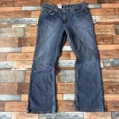 カーハートCarhartt フレアー 青ブルーデニム ビッグサイズ アメカジ古着