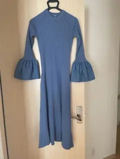 mila owenブルー ロングワンピース