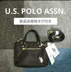【新品タグ付き】U.S. POLO ASSN. ミニトート　ショルダーバッグ　黒