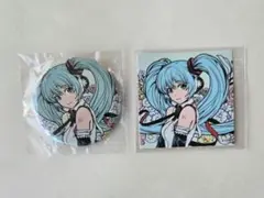 初音ミク 缶バッジ ステッカー ゆうりんあん