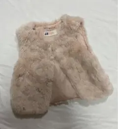 Hu0026M キッズ服 100センチ ファーベスト トップス