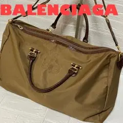★ 2way★ BALENCIAGA バレンシアガ BBロゴ ナイロン クロコ